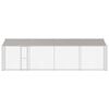 vidaXL Dog Cage with Roof Silver 800 x 200 x 256 cm Steel and PE