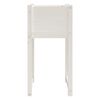 vidaXL Planter White 40x40x81 cm Solid Wood Pine