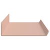 vidaXL Floating Shelf Wall-mounted 4 pcs Pink 60 x 8.5 x 2.5 cm Steel