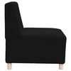 vidaXL Modular Sofa Unit Armless 3 pcs Black 55 x 74 x 82 cm