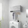 vidaXL Wardrobe Concrete Grey 70x32.5x35 cm Engineered Wood