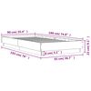 vidaXL Bed Frame without Mattress with LED Lights Grey Sonoma 90x190 cm Single