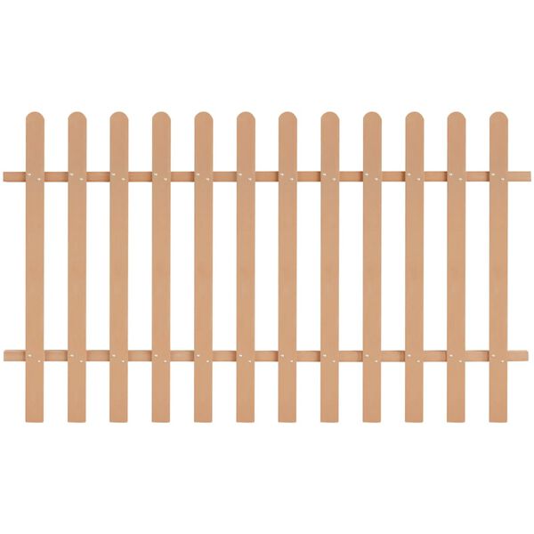 vidaXL Picket Fence WPC 200x120 cm