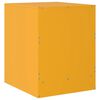 vidaXL Bedside Cabinet Yellow 34.5x39x44 cm Steel
