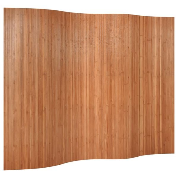 vidaXL Room Divider Brown Width 250 cm Height 165 cm Bamboo