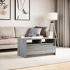 vidaXL Coffee Table with LED Lights Grey Sonoma Engineered Wood