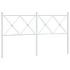 vidaXL Metal Replace Headboard White 160cm