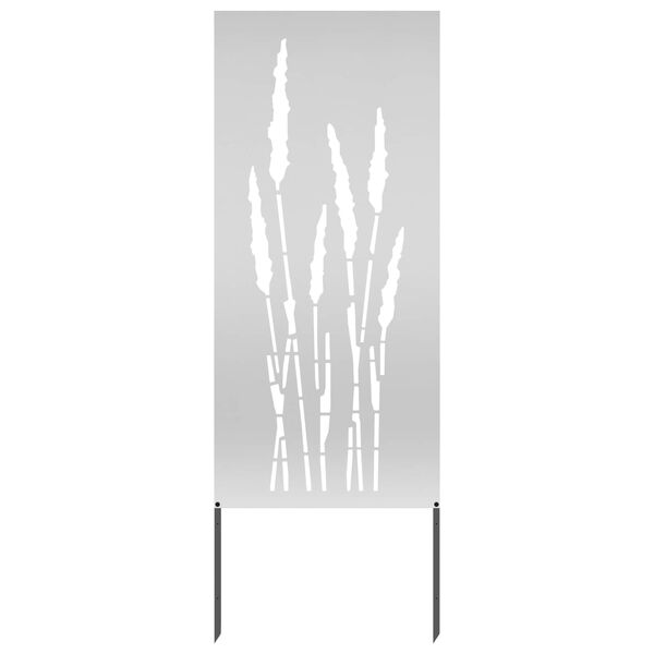 vidaXL Garden Privacy Screen Silver 50 x 140 cm Galvanised steel