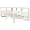 vidaXL Bookcase Bed without Mattress White 90x200 cm Solid Wood Pine
