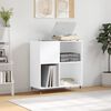 vidaXL Record Cabinet White 84.5x38x89 cm Engineered Wood