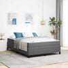 vidaXL Bed Frame with Mattress Light Grey 140 x 200 cm Fabric