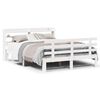 vidaXL Bed Frame with Headboard without Mattress White 120x190 cm Small Double