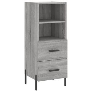 vidaXL Sideboard Grey Sonoma 34.5x34x90 cm Engineered Wood