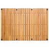 vidaXL Bath Mat Plain Brown 60 x 40 cm Wood