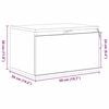 vidaXL Wall-mounted Bedside Cabinet 2 pcs Old Wood Engineered Wood