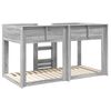 vidaXL Bunk Bed for Kids Grey Sonoma 80 x 200 cm Engineered Wood