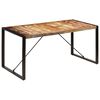 vidaXL Dining Table 160x80x75 cm Solid Reclaimed Wood