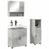 vidaXL Bathroom Furniture Set 3 pcs Concrete grey Engineered wood