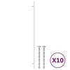 vidaXL Cabinet Handles 10 pcs Silver 480 mm Stainless Steel