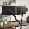 vidaXL Dual Monitor Arm for Max 27 Inch Screen Gas Spring 20 kg