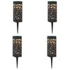 vidaXL Outdoor Solar Lights with Ground Spike 4 pcs Warm White 29 cm