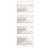 vidaXL Book Cabinet White 50x35x125.5 cm Solid Wood Pine