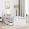 vidaXL Bed Frame with Headboard White 90 x 190 cm Engineered Wood