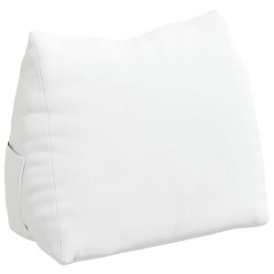 vidaXL Back Pillow White 45 x 20 x 35 cm Fabric