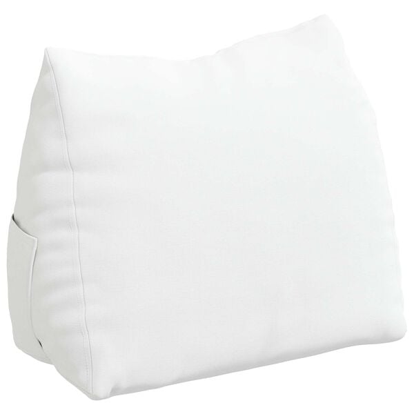 vidaXL Back Pillow White 45 x 20 x 35 cm Fabric