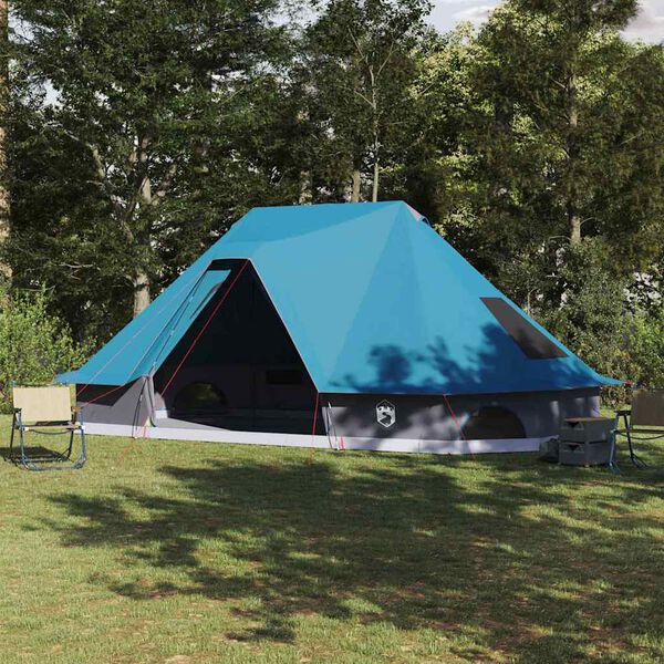 vidaXL Family Tipi Tent Tipi with Roof Blue 680 x 430 x 270 cm