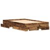 vidaXL Bed Frame with Drawers Old wood 120 x 200 cm Engineered wood