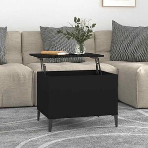 vidaXL Coffee Table Black 60x44.5x45 cm Engineered Wood