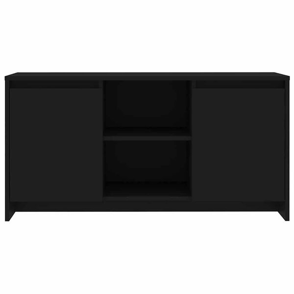 vidaXL TV Cabinet Black 102x37.5x52.5 cm Engineered Wood