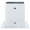 vidaXL Post Bases Square 12 pcs Silver 101x101 mm Galvanised Steel