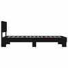 vidaXL Bed Frame without Mattress Black 100x200 cm