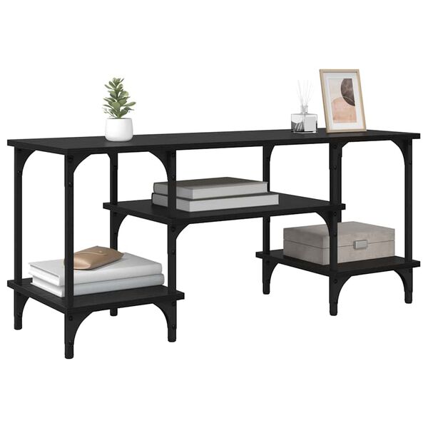 vidaXL TV Cabinet Black Oak 102 x 35 x 45.5 cm