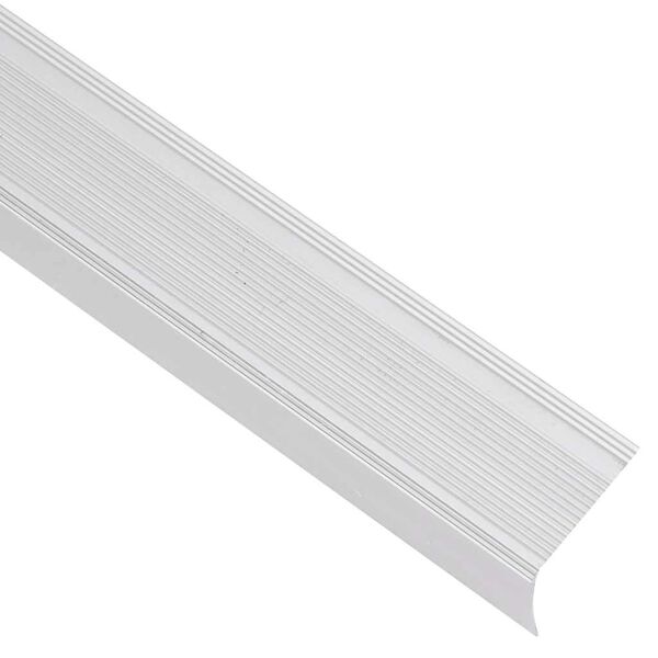 vidaXL Stair Nosings in L-shape 5 pcs Aluminium 90 cm Silver