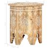 vidaXL Hand-painted Side Table 38x33x42 cm Solid Mango Wood