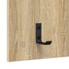 vidaXL Wall-Mounted Coat Rack with Shelf Sonoma oak 90 x 40 x 10 cm