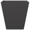 vidaXL Garden Planters Black 2 pcs 30x30x30 cm Steel