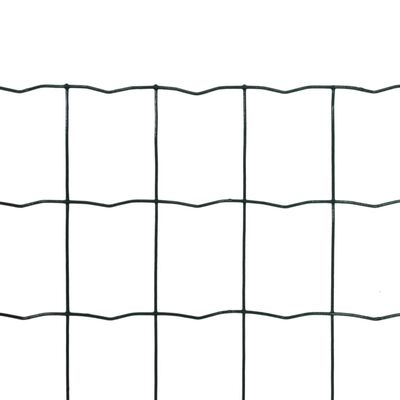 vidaXL Euro Fence Steel 25x1.7 m Green
