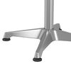 vidaXL Outdoor Bar Table Height Adjustable &Oslash;59.5x70/109.5 cm Aluminium