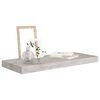 vidaXL Floating Wall Shelves 4 pcs Concrete Grey 60x23.5x3.8 cm MDF
