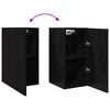 vidaXL Wall TV Cabinet Wall-mounted 2 pcs Black Oak 30.5 x 30 x 60 cm