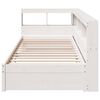 vidaXL Bookcase Bed without Mattress White 100x200 cm Solid Wood Pine