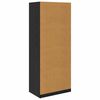 vidaXL Wardrobe with Drawer Black Oak 80 x 50 x 200 cm Engineered Wood