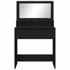 vidaXL Bedroom Dressing Tables with Drawer Black 80 x 39.6 x 135 cm