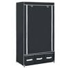 vidaXL Wardrobe Black 87x49x159 cm Fabric