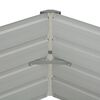 vidaXL Raised Garden Bed Brown 129x129x46 cm Galvanised Steel