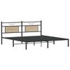 vidaXL Bed Frame without Mattress Sonoma Oak 183x213 cm Engineered Wood